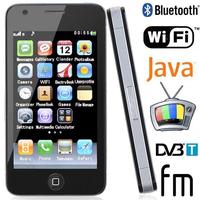 MPEG2 DVB-T TV WiFi Java mobile phone with Dual Sim 3.5' touch screen Hiphone 4