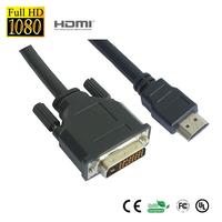 DVI-D (24+1) to HDMI Cable Male to Male