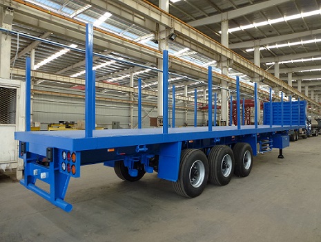Saudi Arabia 12.5m 3-Axle Flatbed Trailer