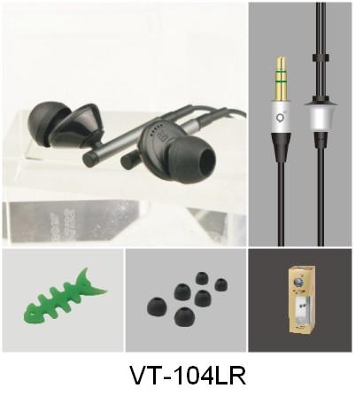 Metallic In-ear Stereo Earphone (VT-104LR)