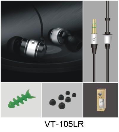 Metallic In-ear Stereo Earphone (VT-105LR)