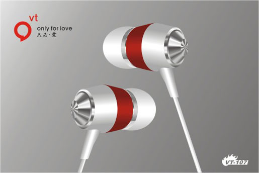 Metallic In-ear Stereo Earphone (VT-107LR)