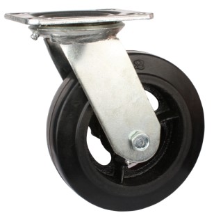 rubber iron-cast wheel