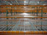 Wire mesh shelving
