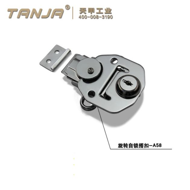 TANJA A58 chrome spring clasp clip / rotary lockable toggle latches for equipment