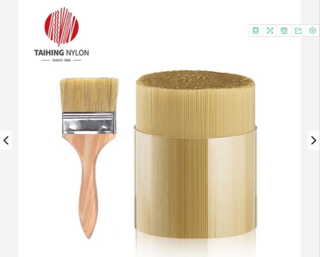 Manufacturers produce synthetic monofilament pincel de pintura 38 mm PET paint brush filament