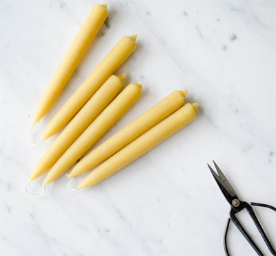 Wholesale Hand Dipped Beeswax Taper Candles