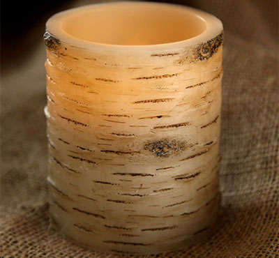 Remote Ready Amazing Flameless Candle Birch