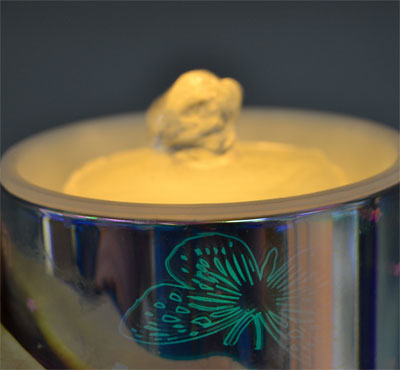 Rechargeable 3D Glass Butterfly Flameless LED