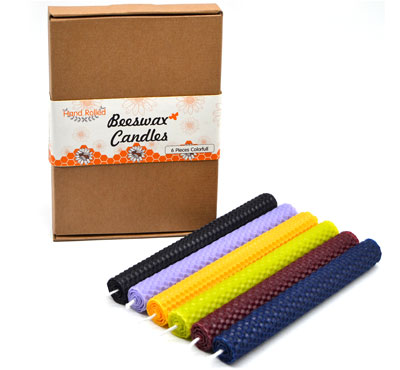 Rolled Beeswax Candles Homemade