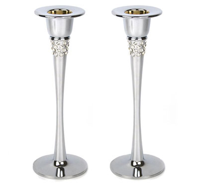 Table Taper Candle Holder In Silver