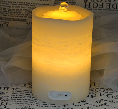 Wave Top Flameless LED Candle Fountain