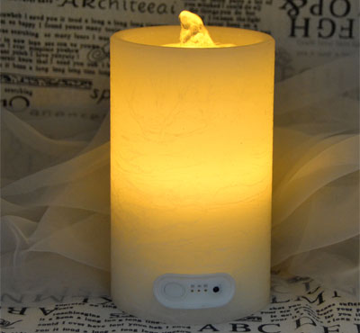 Flat Top Flameless Candle Fountain With