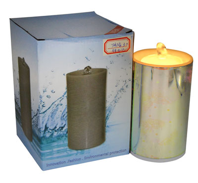 Rechargeable 3D Glass Butterfly Flameless LED Candle Fountain
