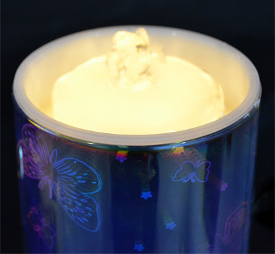 Rechargeable 3D Glass Butterfly Flameless LED