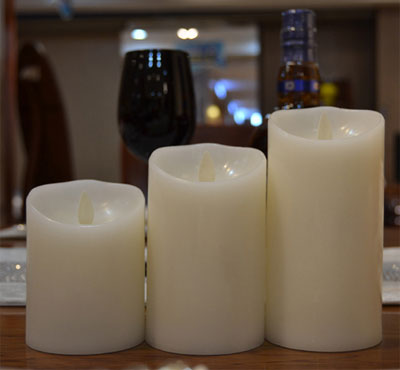 Wave Top Flameless Moving Flame Led