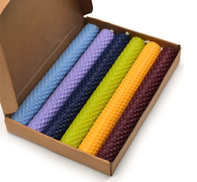 Rolled Beeswax Candles Homemade