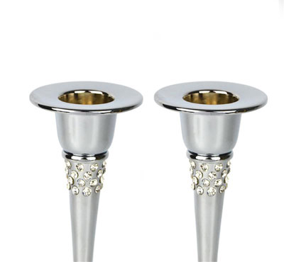 Table Taper Candle Holder In Silver