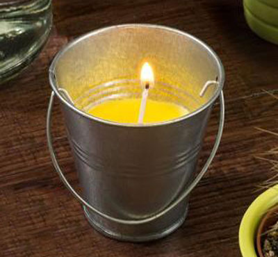 Large Citronella Bucket Candles Bulk