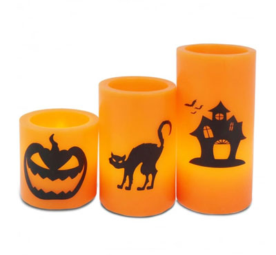 Real Wax Holiday Decor Yellow Flickering
