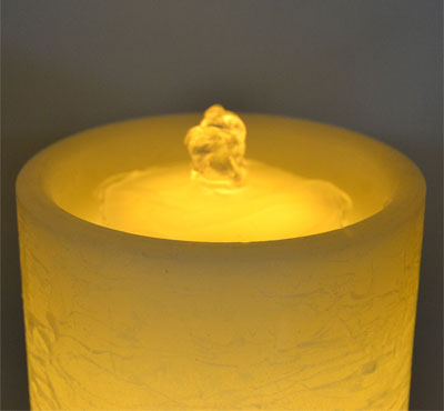 Flat Top Flameless LED Candle Fountain