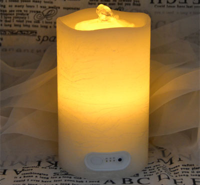 Wave Top Flameless Candle Fountain With