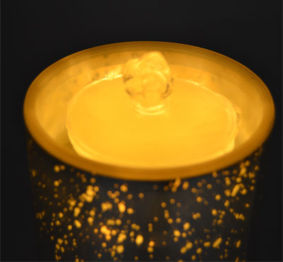 3D Glass Spot Flameless Candle Fountain