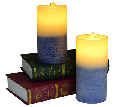 Gradient Color Flameless LED Candle Fountain