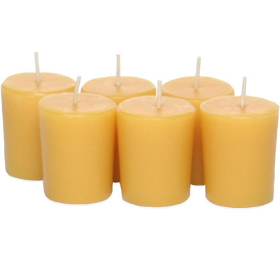 Homemade Natural Beeswax Votive Candles