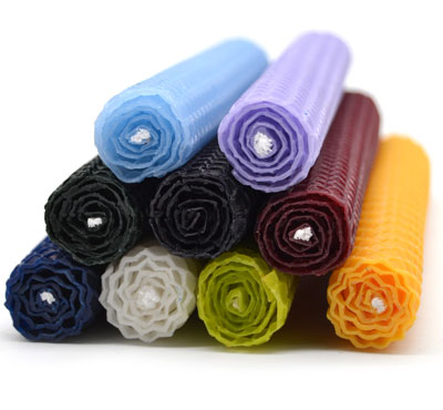 Rolled Beeswax Candles Homemade