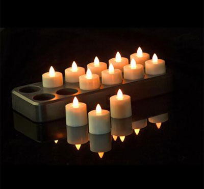 12Pcs Wireless Inductive Rechargeable LED Electric