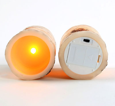 Remote Ready Amazing Flameless Candle Birch