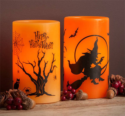 Real Wax Holiday Decor Yellow Flickering
