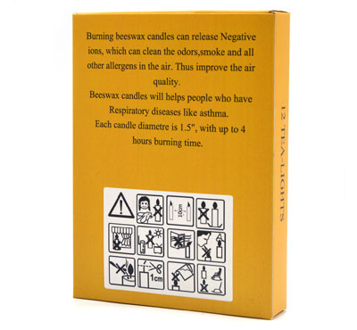 Wholesale Organic Beeswax Tealight Candles