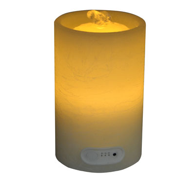 Flat Top Flameless Candle Fountain With