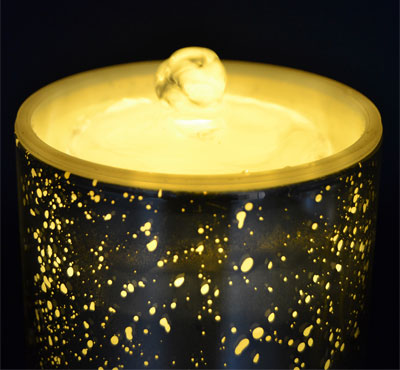Rechargeable 3D Glass Spot Flameless Candle