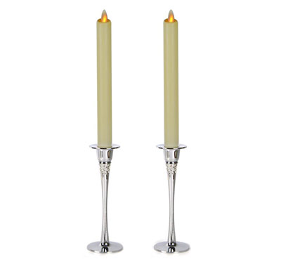Table Taper Candle Holder In Silver