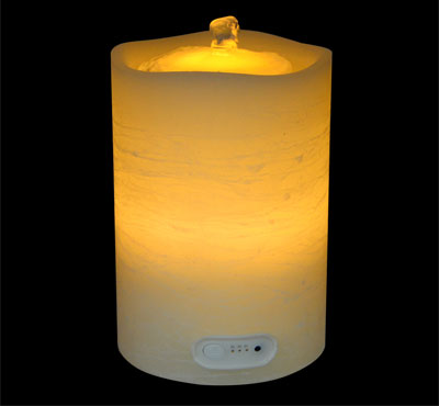 Wave Top Flameless LED Candle Fountain