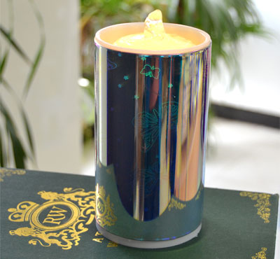 Rechargeable 3D Glass Butterfly Flameless LED