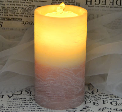 Gradient Color Flameless LED Candle Fountain