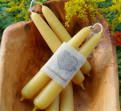 Wholesale Hand Dipped Beeswax Taper Candles