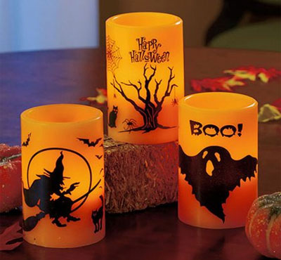 Real Wax Holiday Decor Yellow Flickering