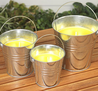 Large Citronella Bucket Candles Bulk