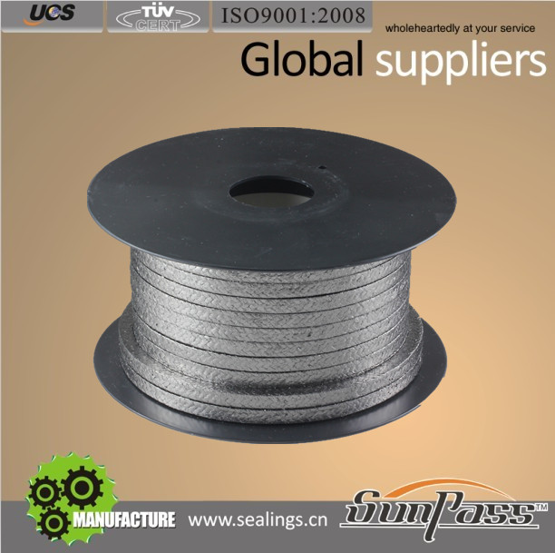 Graphite Packing Rope Pure Flexible Graphite Gland Packing Seal Products