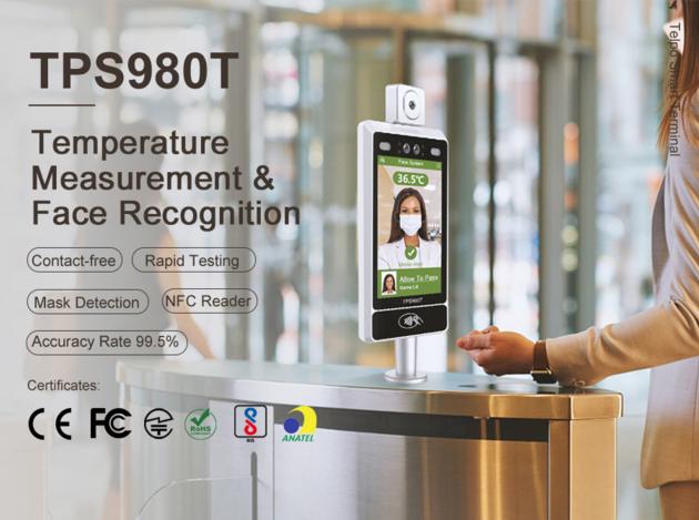 TPS980T Face Recognition Temperature Measuring Device