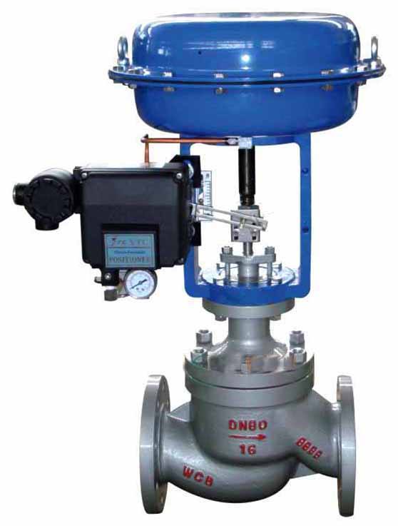 Stainless steel pneumatic cut off Valve,flange connection pneumatic control valve 