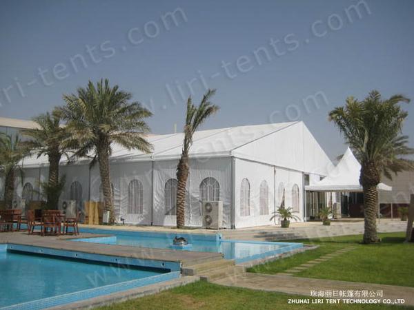 Event Tents Supplier Golf Lounge Tent with Solid Walls