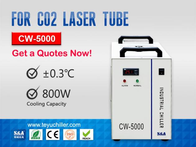 Portable Water Chiller CW 5000 for CO2 Laser 