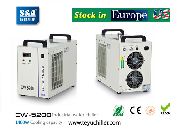 S&A CW-5200 water cooled chiller for cooling UVLED exposure machine