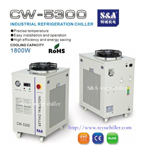 Industrial water chillers for diode pumped laser system